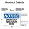 Signmission Emergency Flashlight Here, 10 in W x Rectangle, Plastic OS-2PACK-NS-P-710-L-11838 - alternate 7